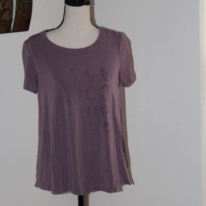 American Eagle, Soft & Sexy purple gem stones short sleeve tee shirt